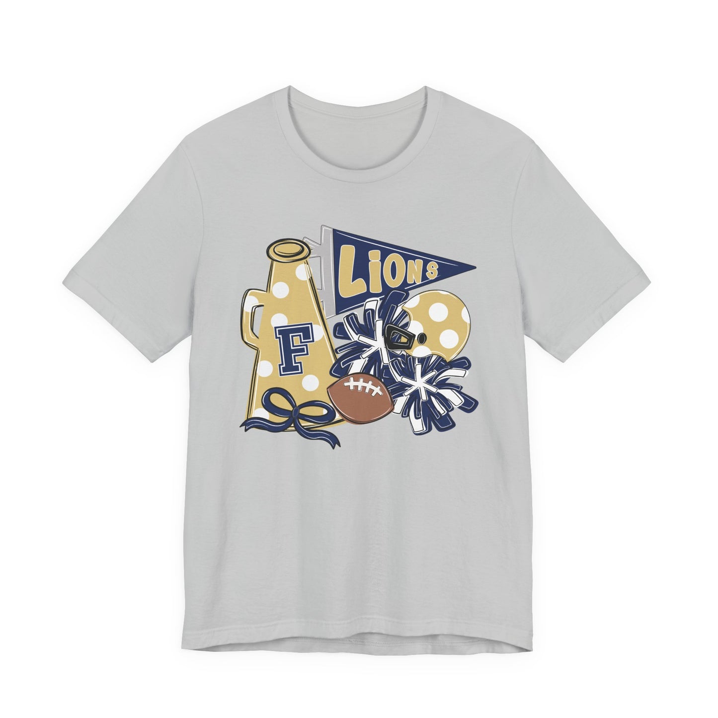Lions Football Spirit Tee - Bella Canvas