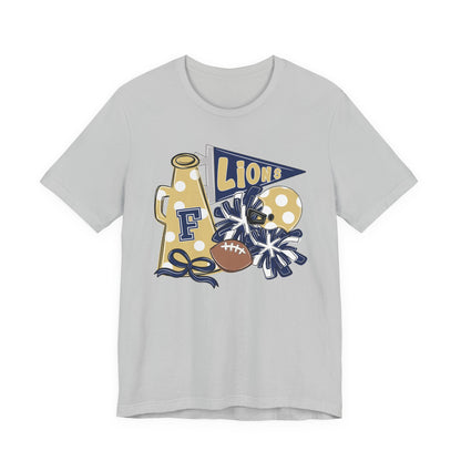 Lions Football Spirit Tee - Bella Canvas