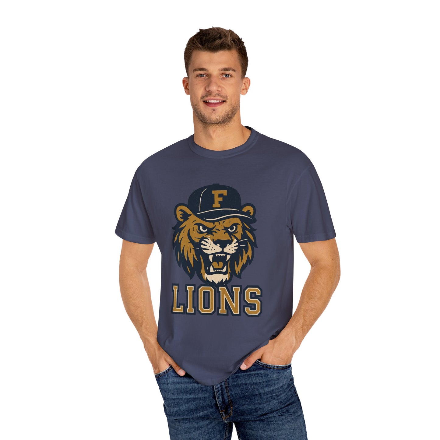 Adult Retro Roaring Lions T-Shirt - Comfort Colors