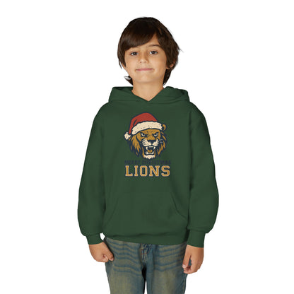 Merry Christmas Lions Hoodie - Gildan