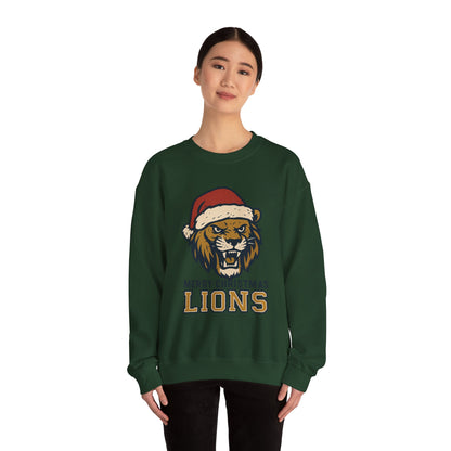 Merry Christmas Lions Sweatshirt — Gildan