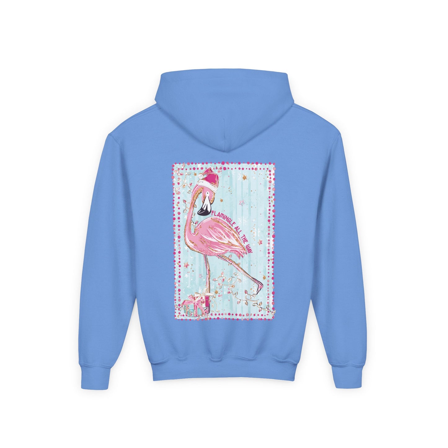 Flamingle All The Way Flamingo Hoodie - Gildan