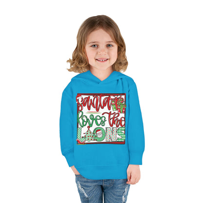 Santa Loves The Lions Toddler Hoodie