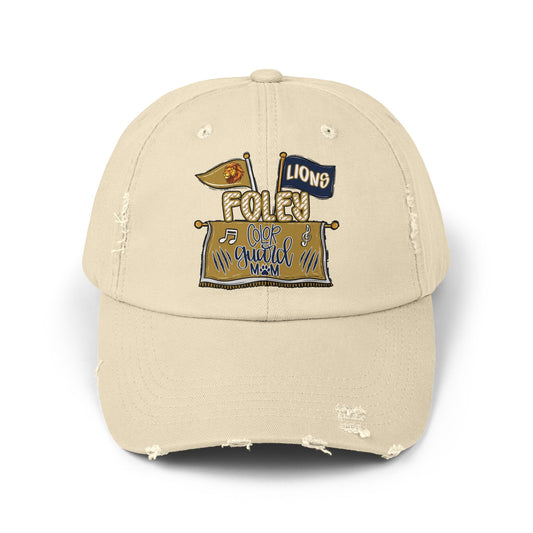 Lions Color Guard Mom Distressed Cap
