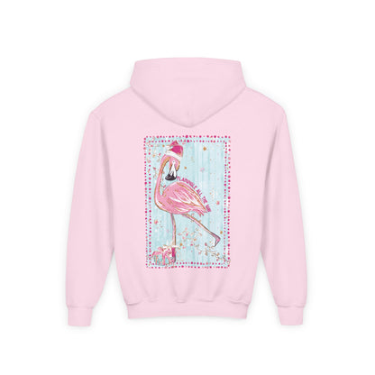 Flamingle All The Way Flamingo Hoodie - Gildan