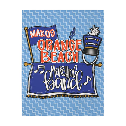 Marching Band 2 Sided Plush Fleece Blanket