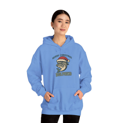Merry Christmas Dolphin Hoodie - Gildan