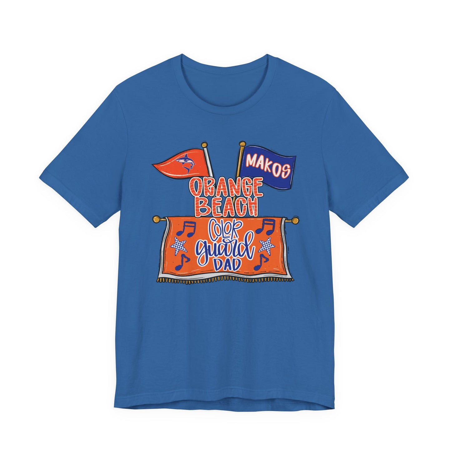 Adult Makos Color Guard Dad Tee - Bella Canvas