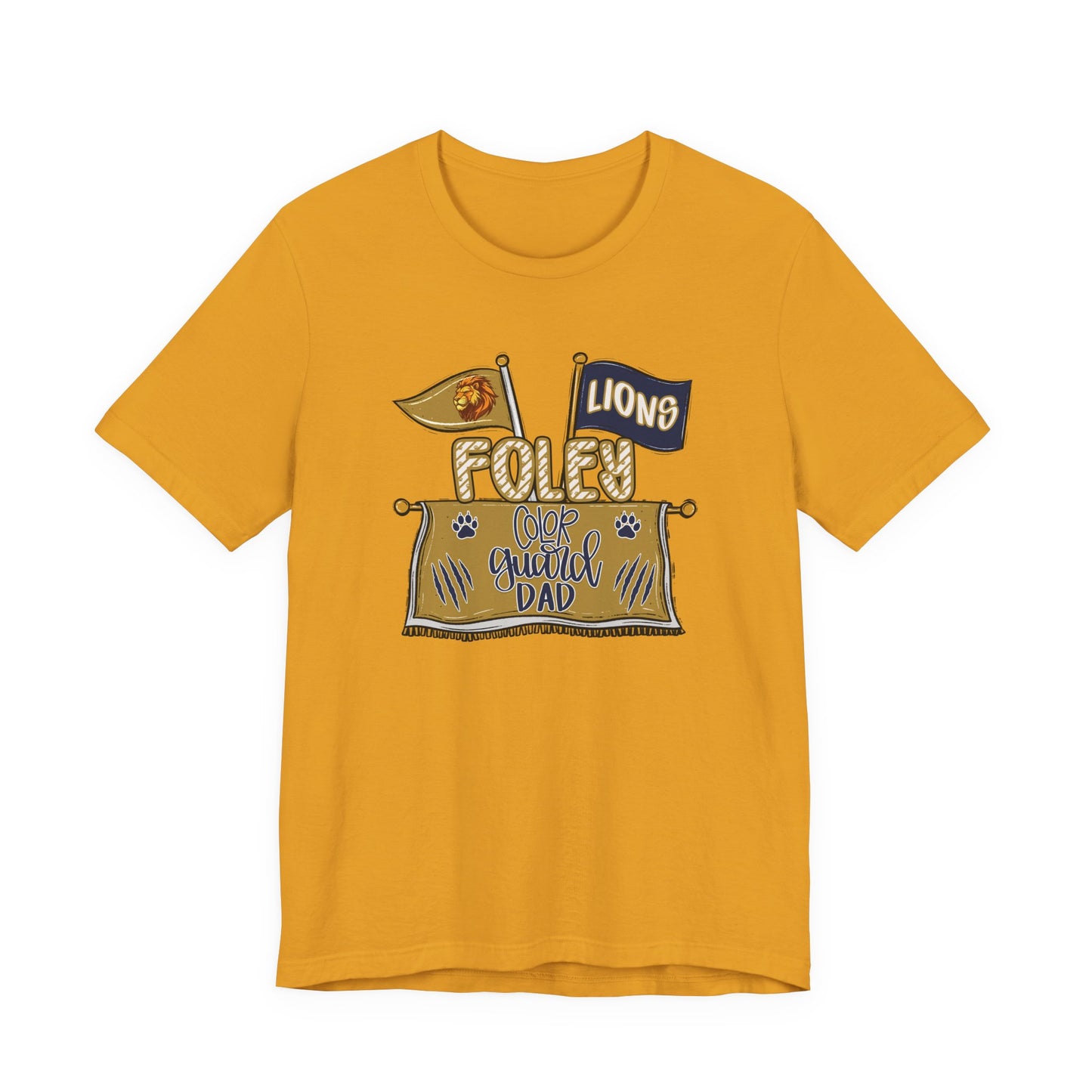 Adult Lions Color Guard Mom Tee - Bella Canvas