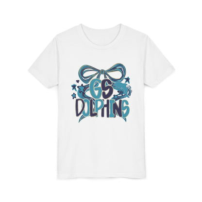 Youth GS Dolphins Bow Tee - Bella Canvas