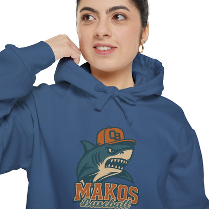 Adult Makos Retro Baseball Hoodie - Comfort Colors
