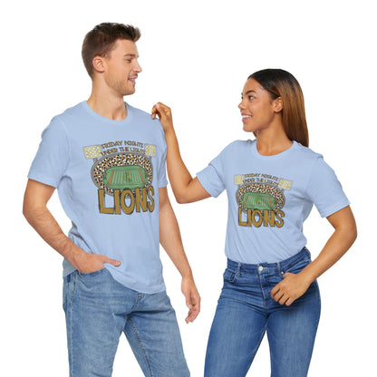 Adult LionsFriday Nights Under the Lights Tee - Bella Canvas