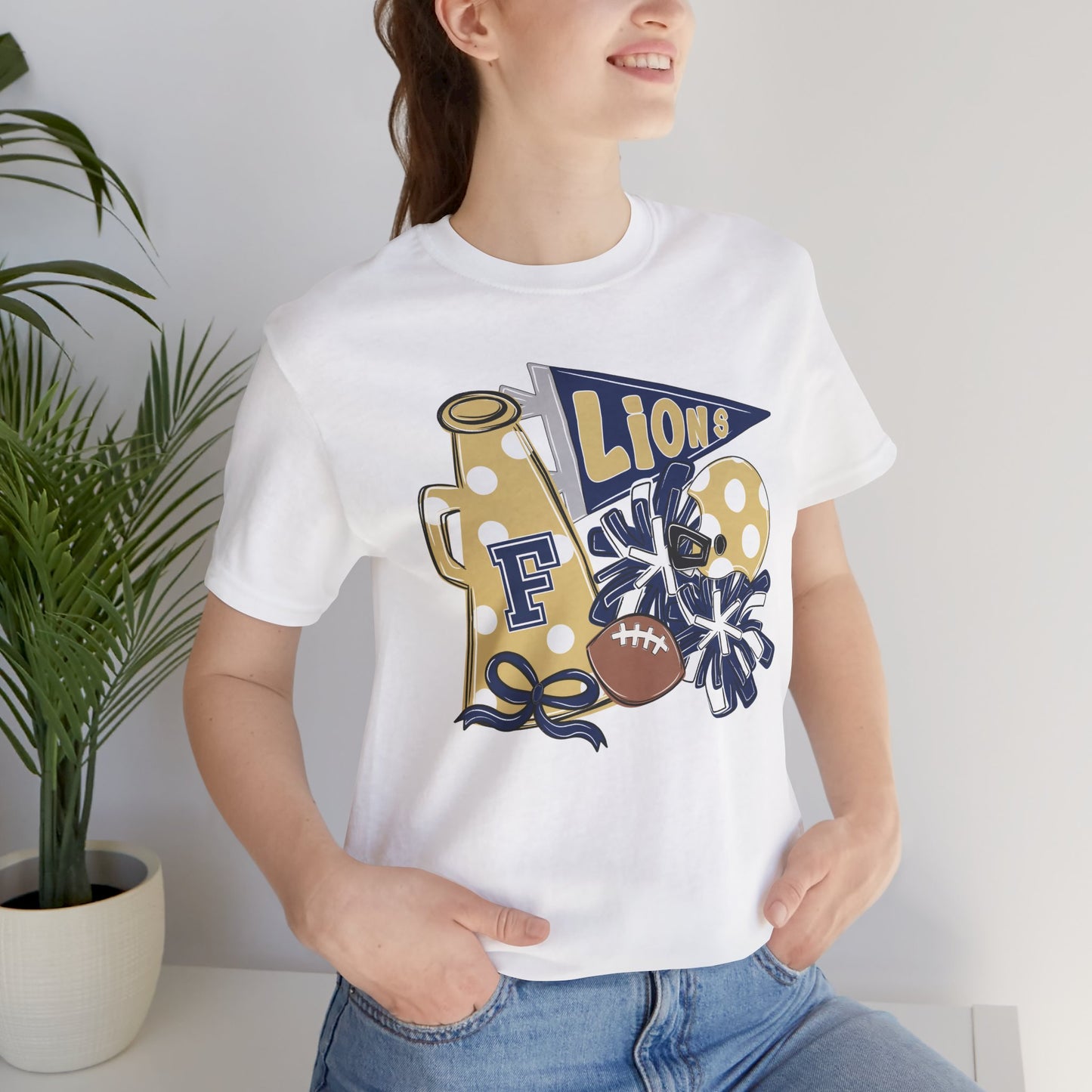 Lions Football Spirit Tee - Bella Canvas