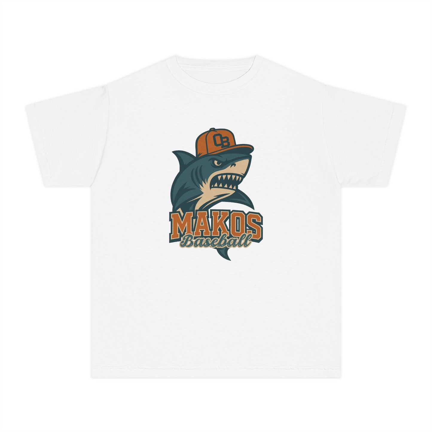 Makos Youth Baseball Tee - Comfort Colors