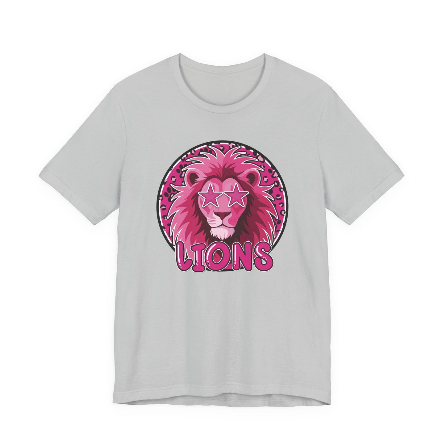 Preppy Pink Lion Tee - Bella Canvas
