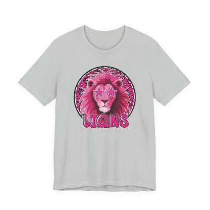 Preppy Pink Lion Tee - Bella Canvas