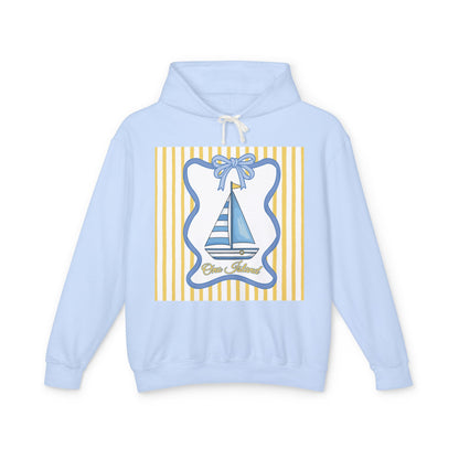 Adult Coquette Sailboat Hooded Sweatshirt - Comfort Colors