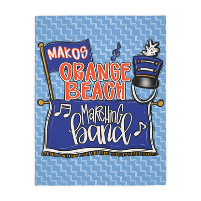 Marching Band 2 Sided Plush Fleece Blanket