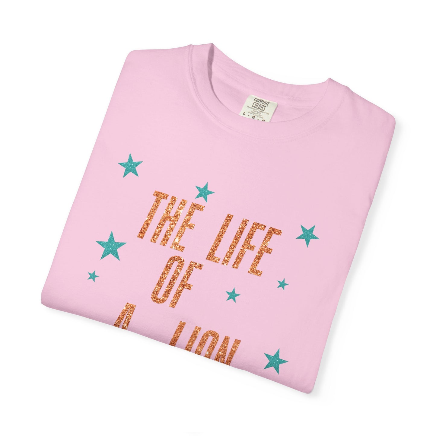Adult Life of a Lion Faux Glitter - Comfort Colors