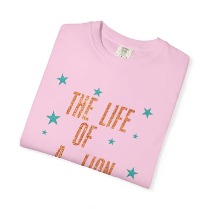 Adult Life of a Lion Faux Glitter - Comfort Colors
