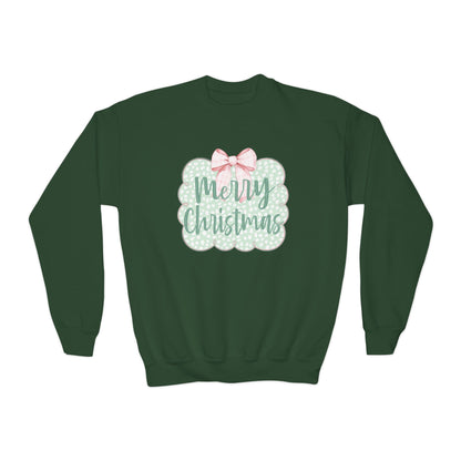 Merry Christmas Youth Sweatshirt - Gildan