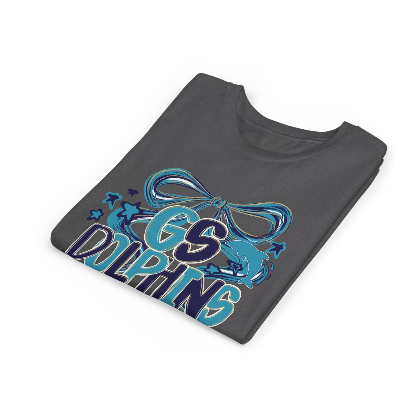 Youth GS Dolphins Bow Tee - Bella Canvas