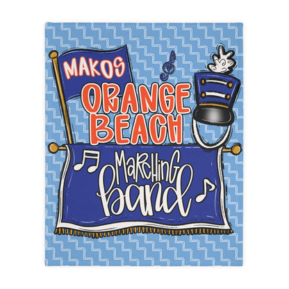 Marching Band 2 Sided Plush Fleece Blanket