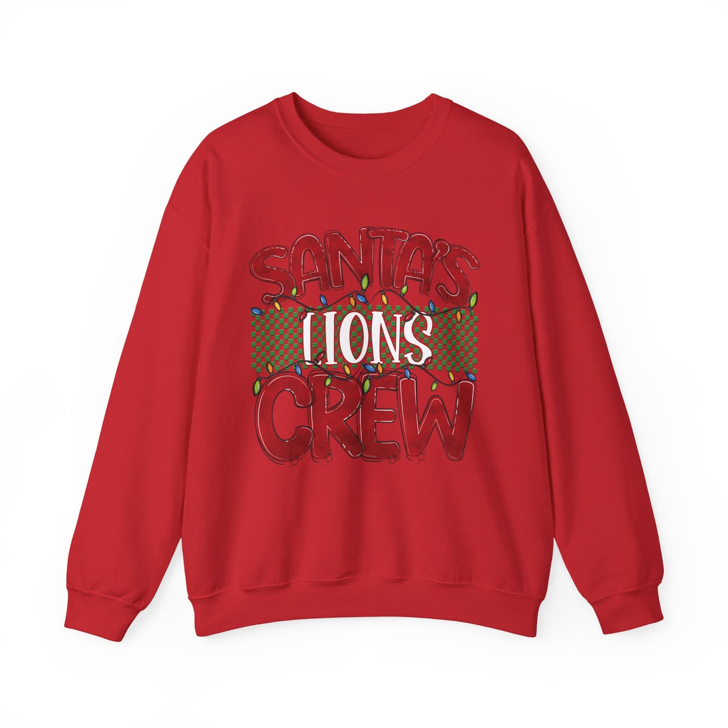 Santa's Lions Crew Sweatshirt - Gildan
