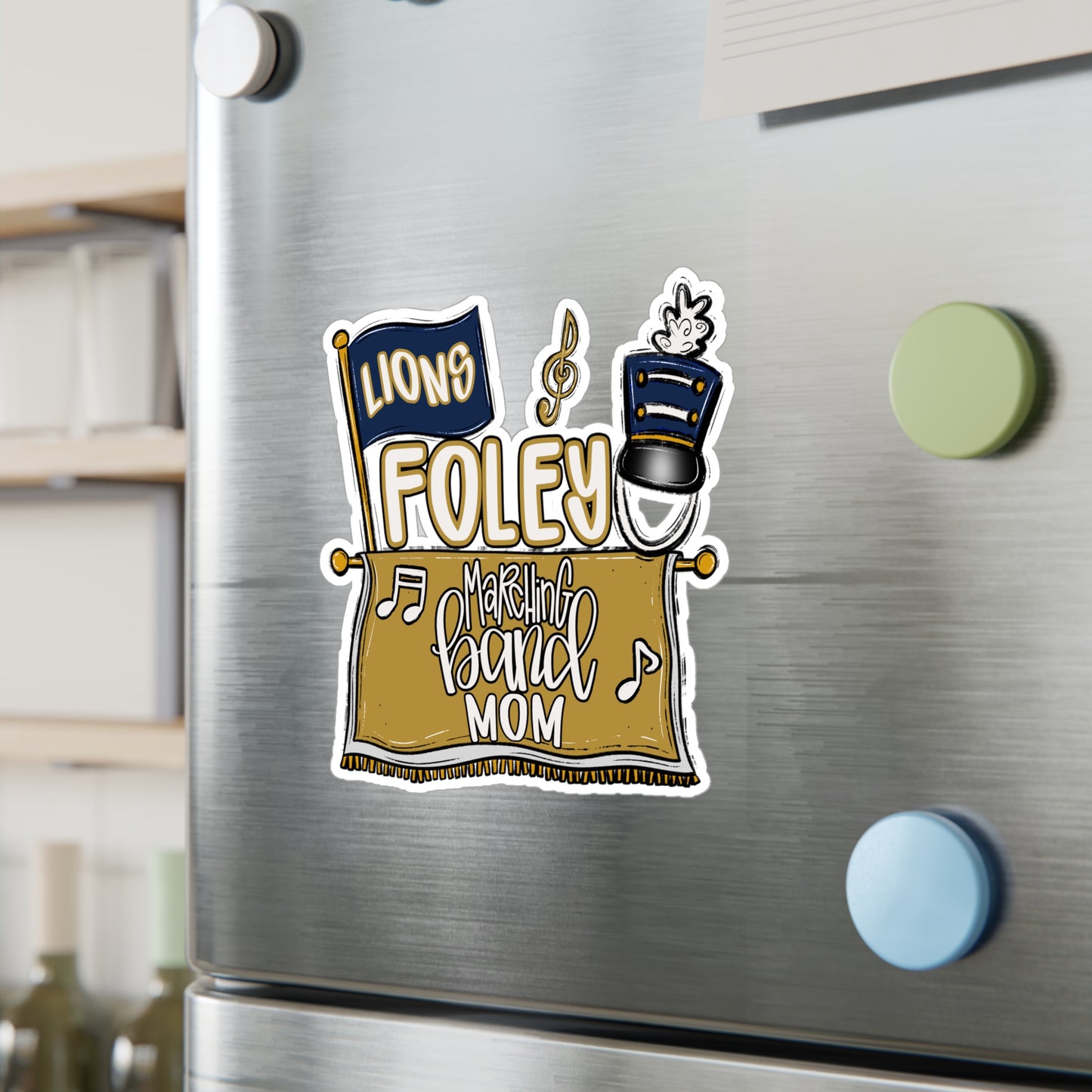 Foley Band Mom Vinyl Decals,
