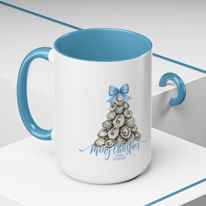 Ono Island Christmas Oyster Tree Mug