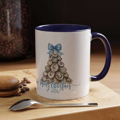 Ono Island Christmas Oyster Tree Mug