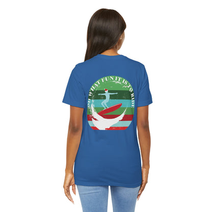 Adult Christmas Surfing Tee - Bella Canvas