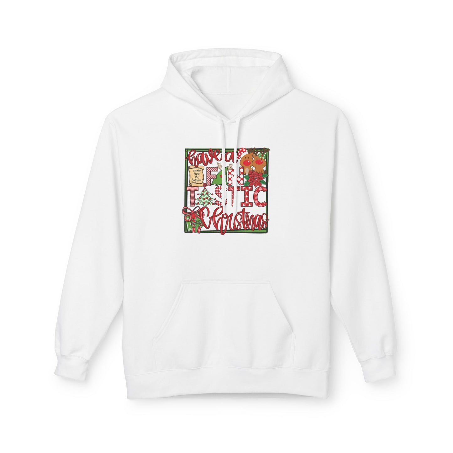 Dolphins Christmas Hoodie - Gildan