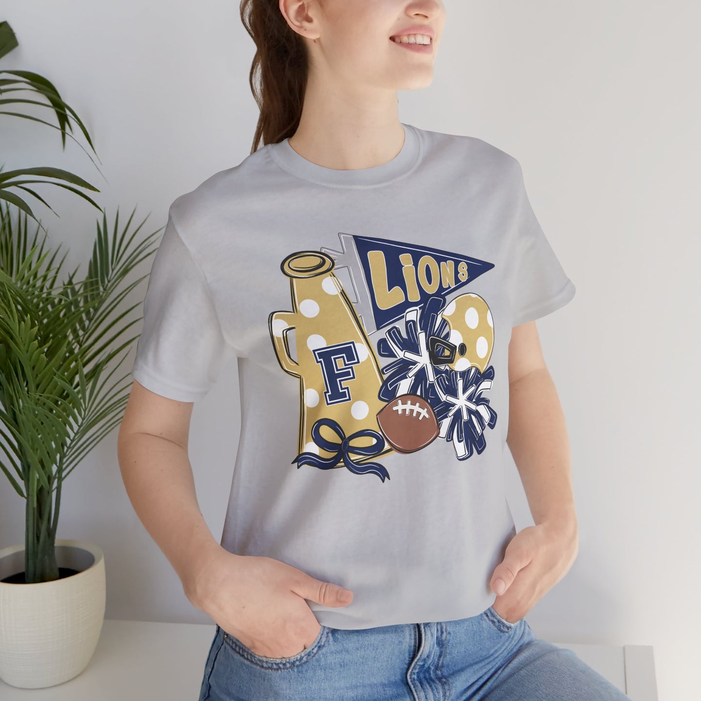 Lions Football Spirit Tee - Bella Canvas