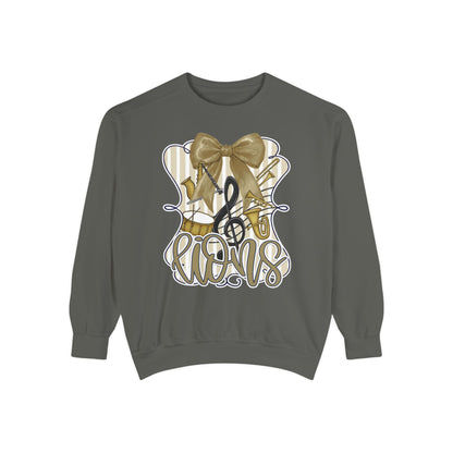 Adult Lions Coquette Band Sweatshirt - Comfort Colors