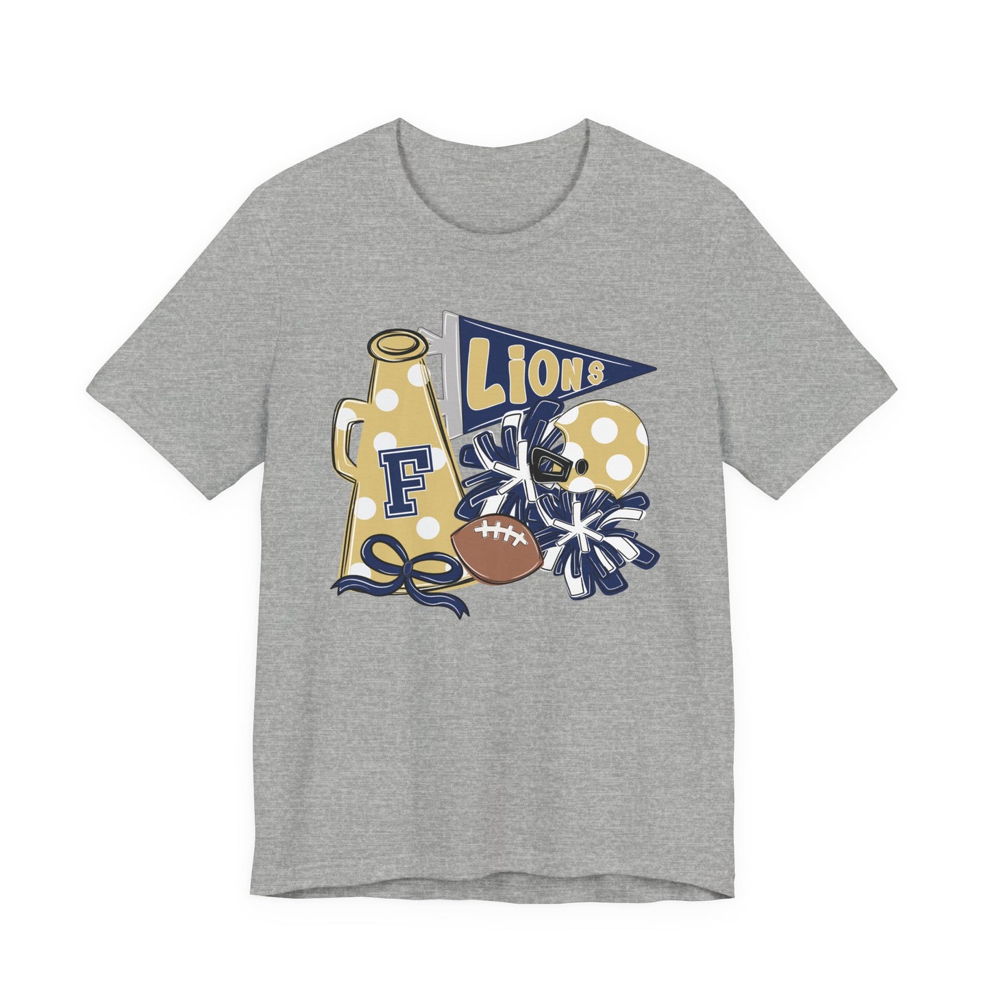 Lions Football Spirit Tee - Bella Canvas