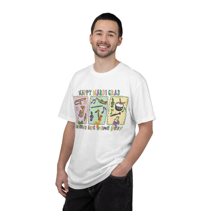 Happy Mardi Gras Jazz T-Shirt — Let the Good Times Roll Shirt
