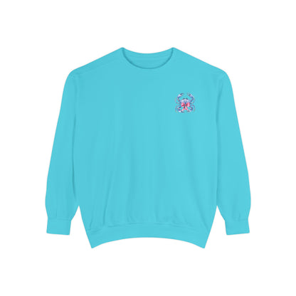 Adult Ono Island Preppy Crab Sweatshirt - Comfort Colors