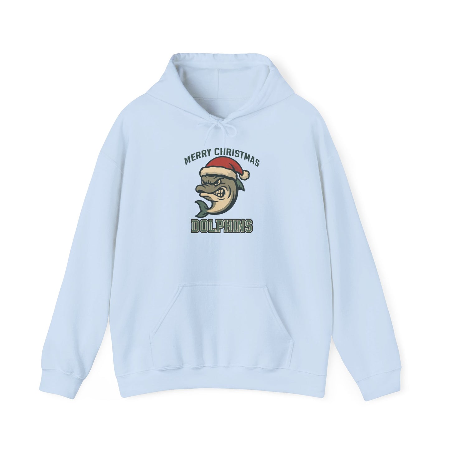 Merry Christmas Dolphin Hoodie - Gildan