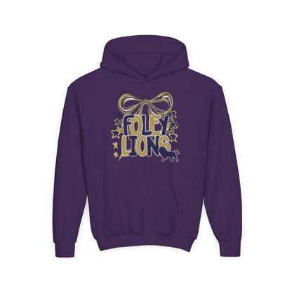 Foley Lions Bow Hoodie - Gildan