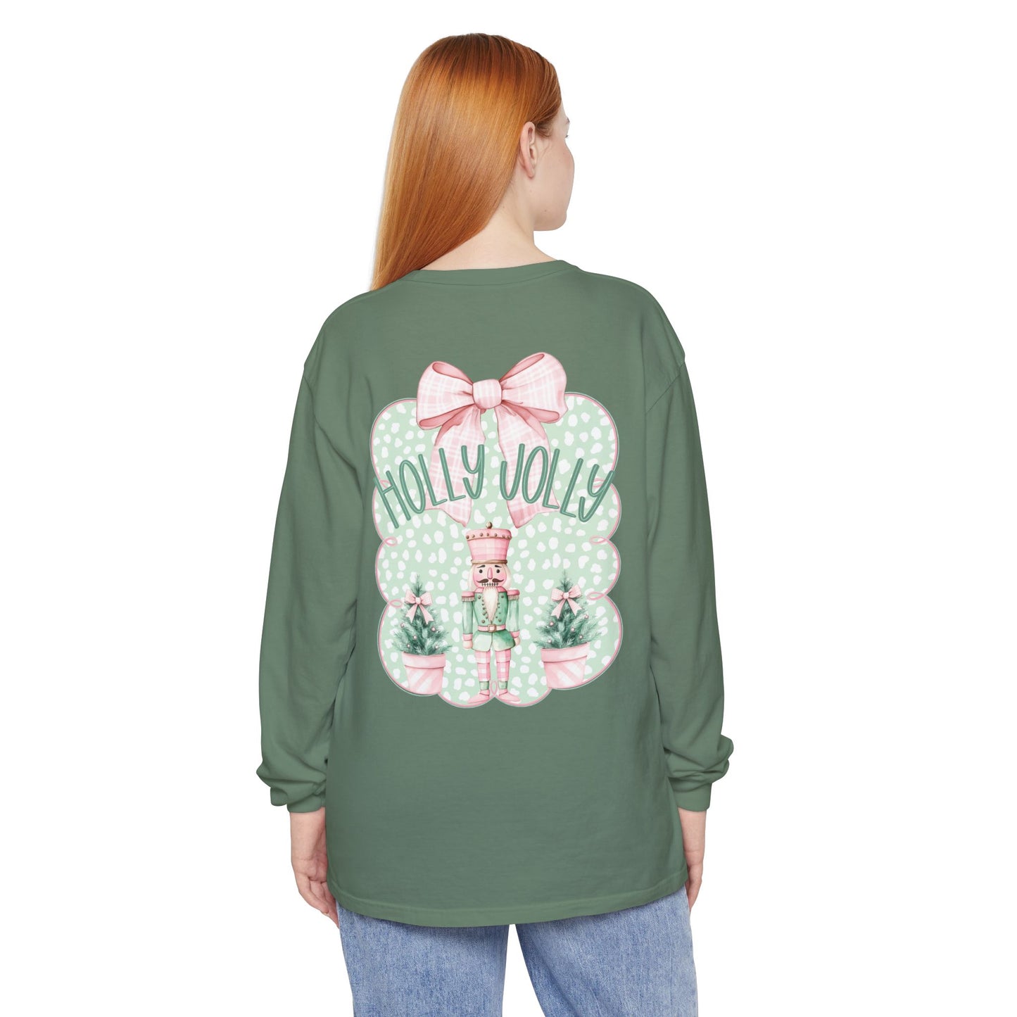 Holly Jolly Long Sleeve Tee - Comfort Colors