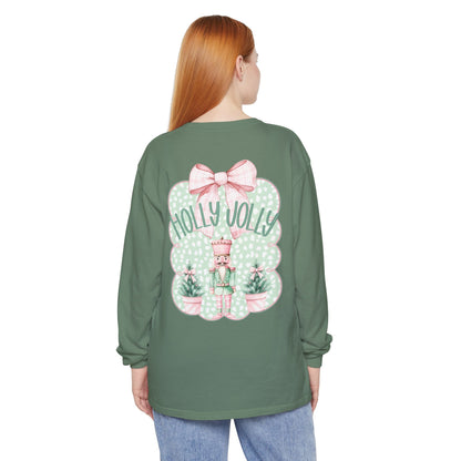 Holly Jolly Long Sleeve Tee - Comfort Colors