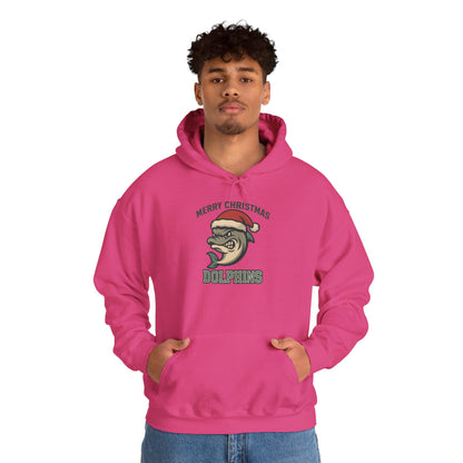 Merry Christmas Dolphin Hoodie - Gildan