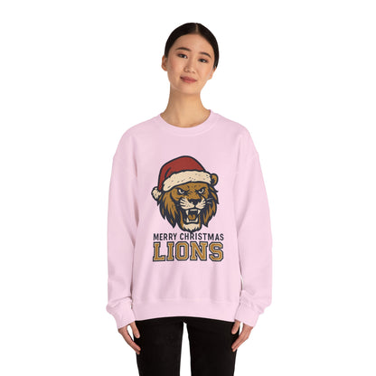 Merry Christmas Lions Sweatshirt — Gildan