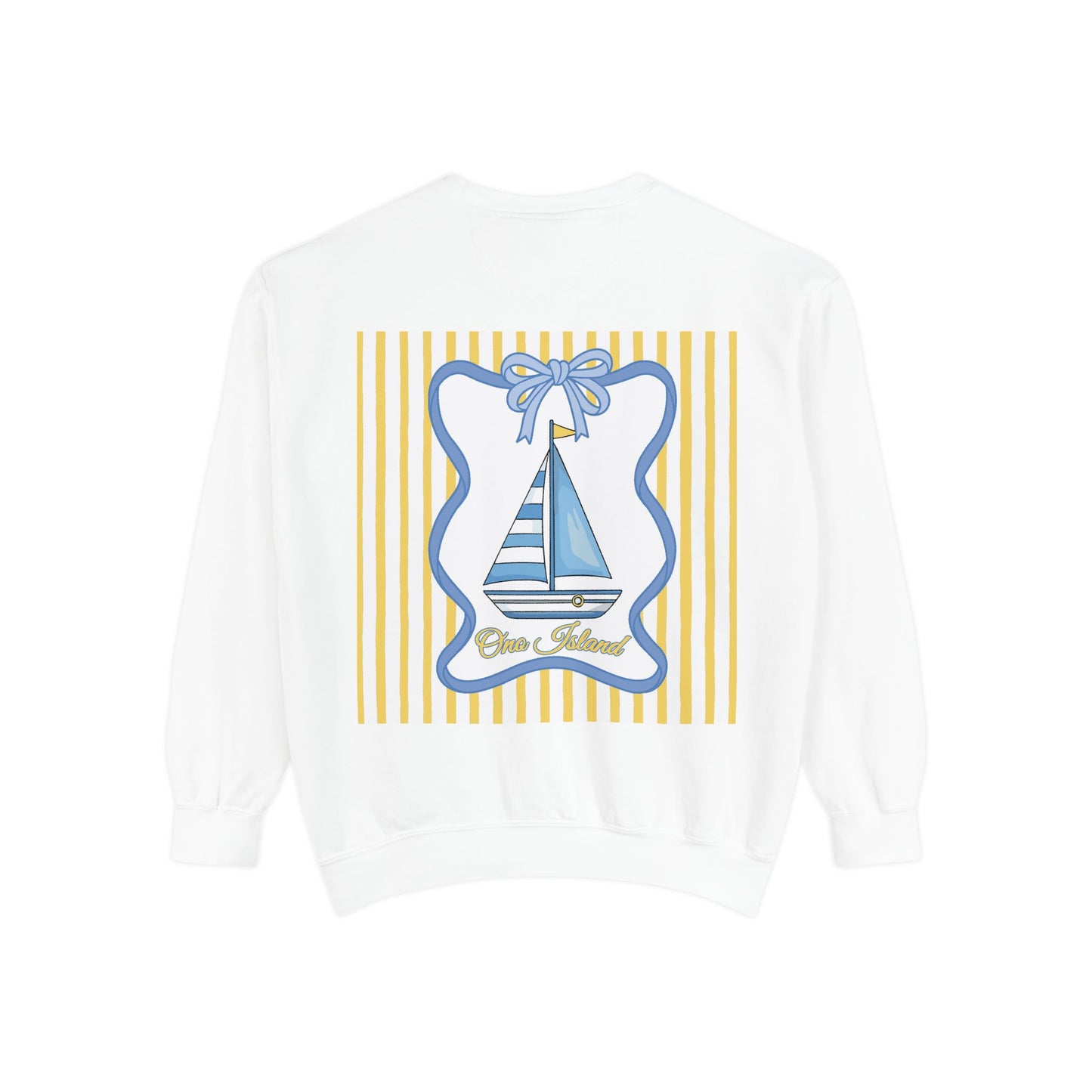 Adult Coquette Sailboat Sweatshirt - Comfort Colors