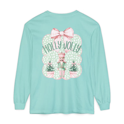Holly Jolly Long Sleeve Tee - Comfort Colors