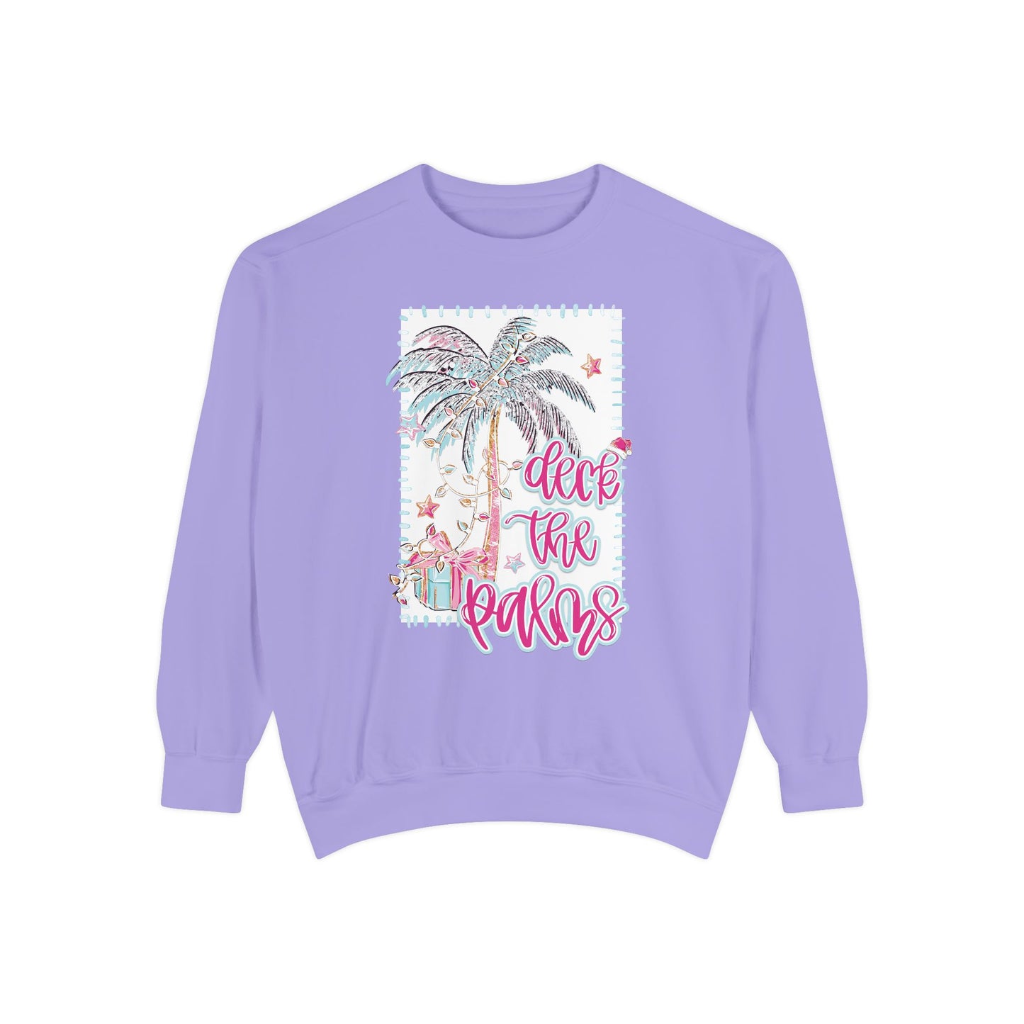 Deck the Palms Sweatshirt - Comfort Colors