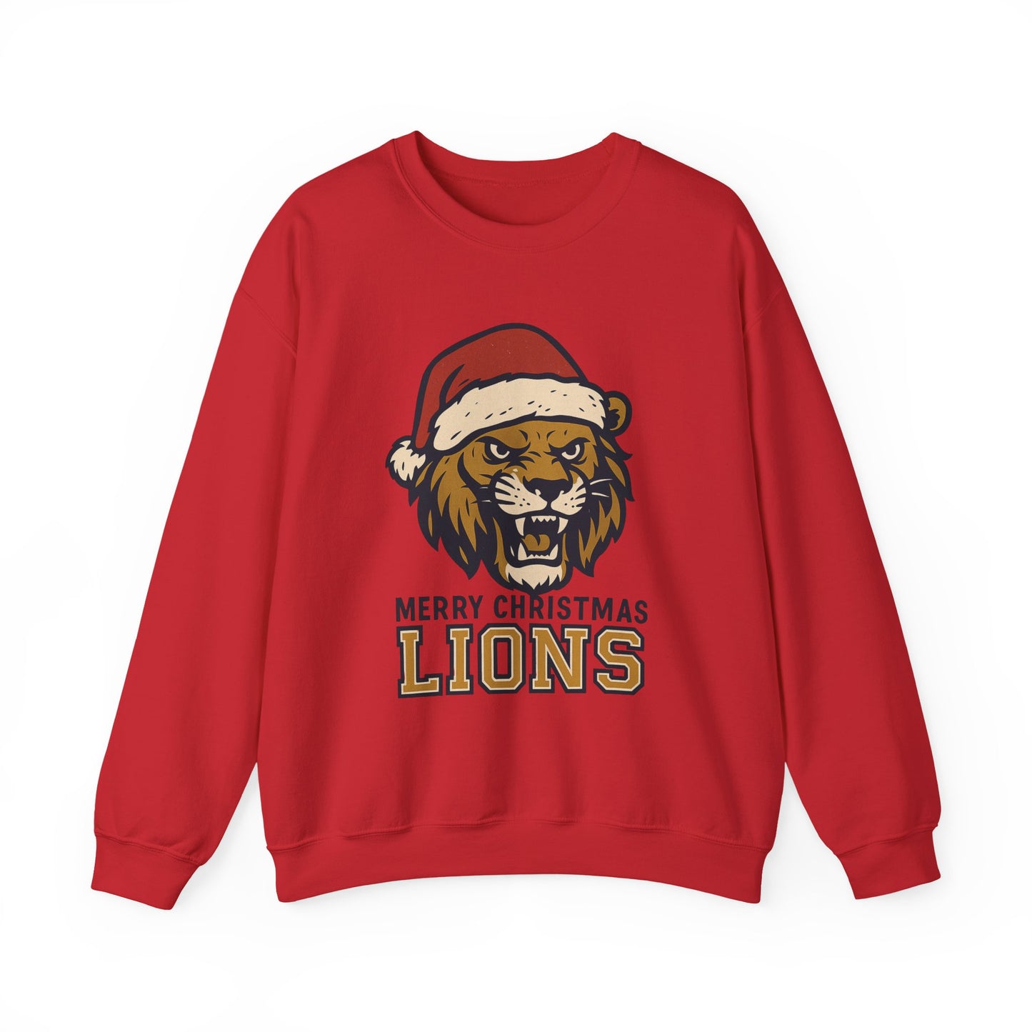 Merry Christmas Lions Sweatshirt — Gildan