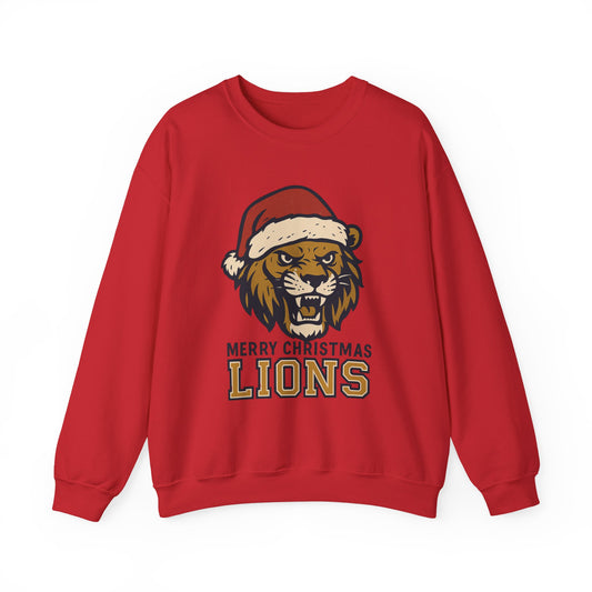 Merry Christmas Lions Sweatshirt — Gildan