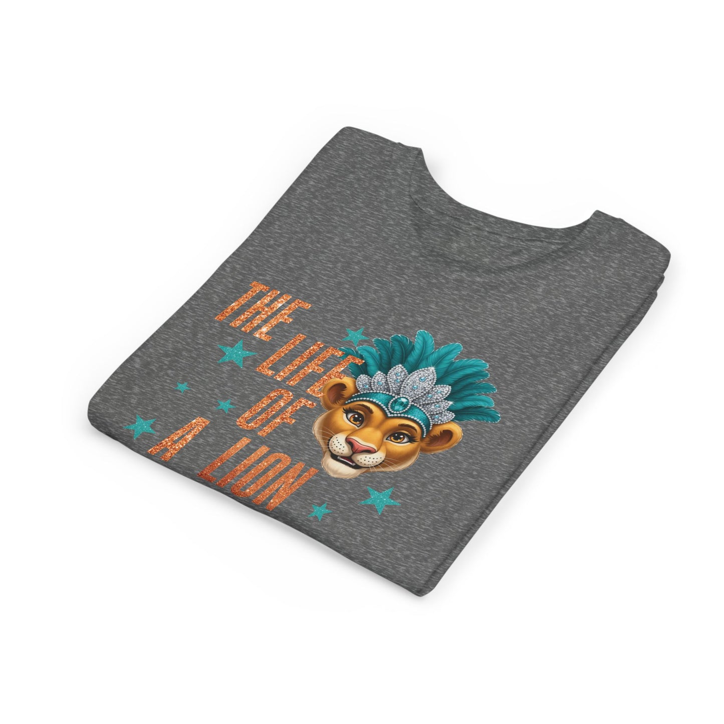 Life of a Lion Faux Glitter - Bella Canvas